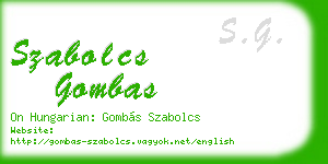 szabolcs gombas business card