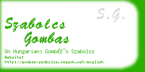 szabolcs gombas business card